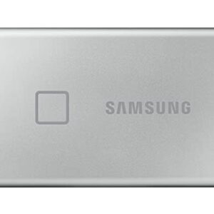 Samsung T7 Touch Portable SSD - 1 TB - USB 3.2 Gen.2 External SSD Metallic Silver (MU-PC1T0S/WW)