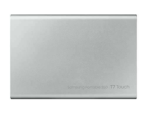 Samsung T7 Touch Portable SSD - 1 TB - USB 3.2 Gen.2 External SSD Metallic Silver (MU-PC1T0S/WW)