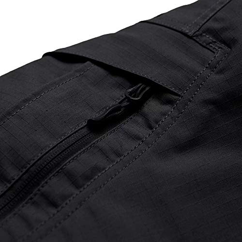 KEFITEVD Cargo Pants for Men Work Tactical Hiking Pants Thermal Winter Running Joggers Sweatpants with Zipper Pocket Khaki