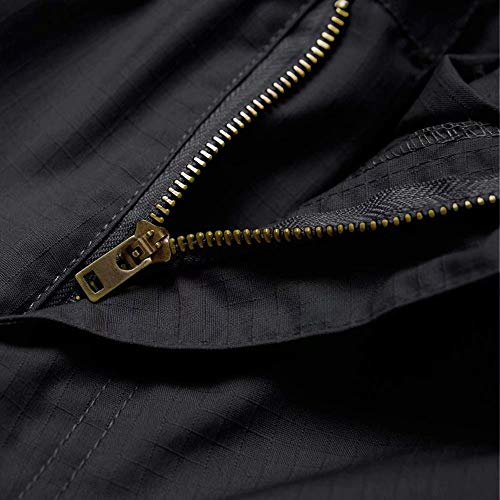 KEFITEVD Cargo Pants for Men Work Tactical Hiking Pants Thermal Winter Running Joggers Sweatpants with Zipper Pocket Khaki