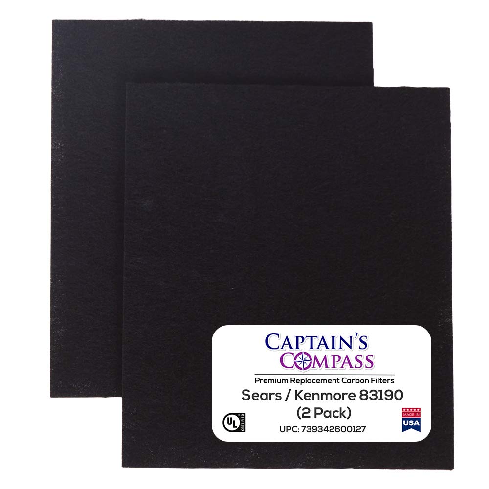 Captain's Compass Replacement Carbon Pre-Filter for Sears/Kenmore 83190 (2-Pack)