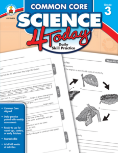 carson dellosa | common core science 4 today workbook | grade 3, printable