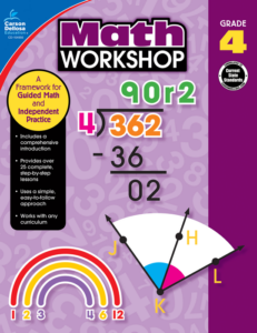 carson dellosa | math workshop workbook | grade 4, printable