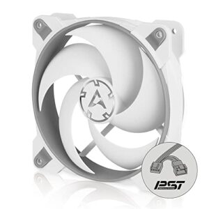 arctic bionix p120-120 mm case fan with pwm sharing technology (pst), pressure-optimised pc fans, quiet motor, computer, fan speed: 200-2100 rpm - grey, white