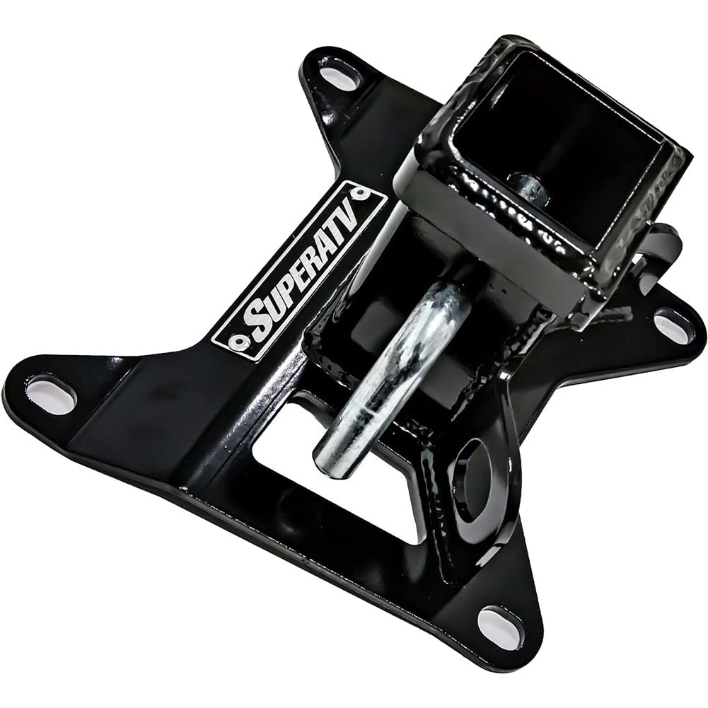 SuperATV Rear Receiver Hitch for 2020+ Kawasaki Teryx KRX 1000 | Includes Cotter Pin and Hitch Pin | Max Towing Capacity 1500 LB. | Fits Standard 2" Attachments