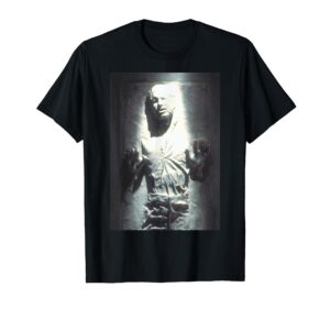 star wars han solo carbonite poster t-shirt