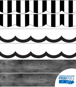 schoolgirl style | simply stylish border set | printable