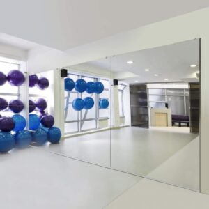 Fab Glass and Mirror Full Length Mirror 1/4" Thick Frameless Activity Mirror for Gym and Dance Studio Mirrors, Vanity Mirror - Flat Edge Standard Mirrors, 48" x 72"