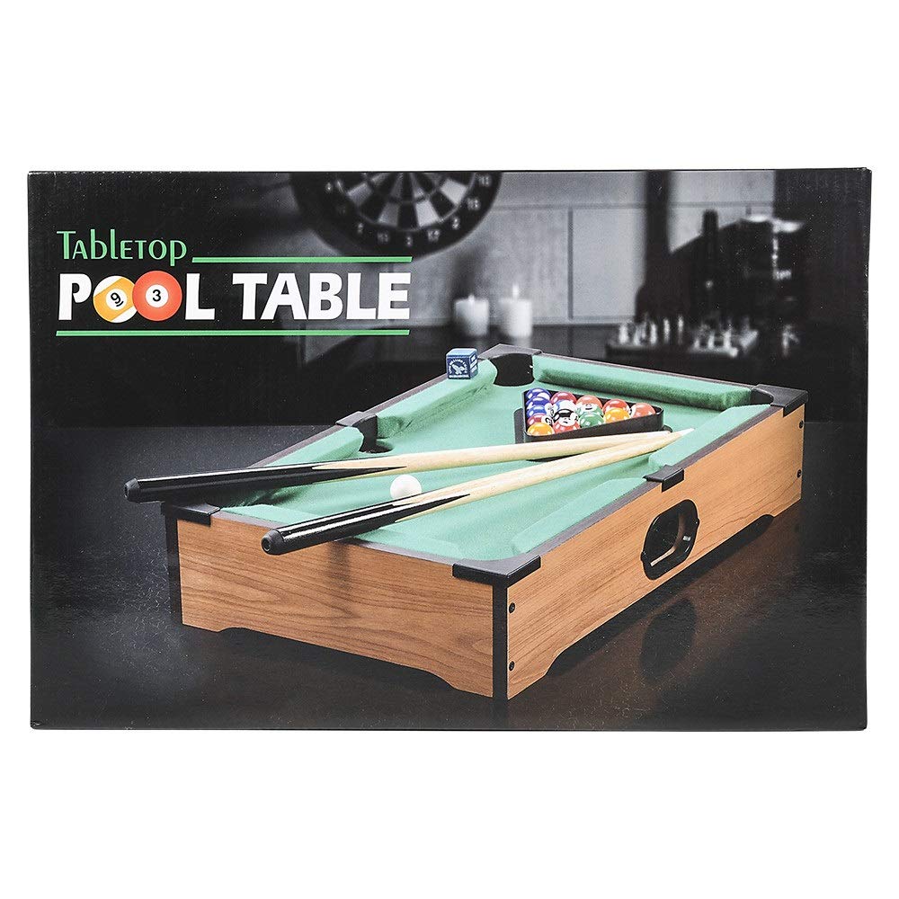 Mini Pool Table for Kids - Small Tabletop Pool Table for Adults and Kids - Fun Portable Mini Billiards Game - Great for Cats - Srenta