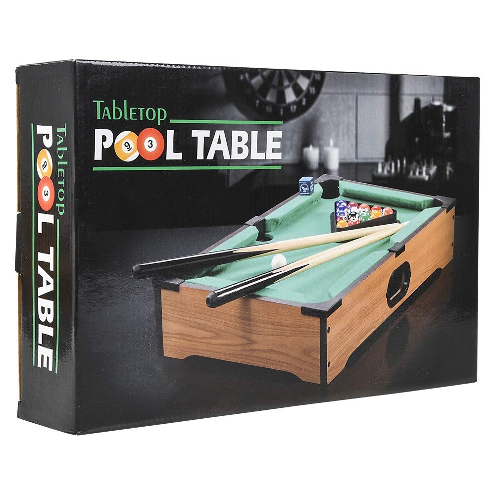 Mini Pool Table for Kids - Small Tabletop Pool Table for Adults and Kids - Fun Portable Mini Billiards Game - Great for Cats - Srenta