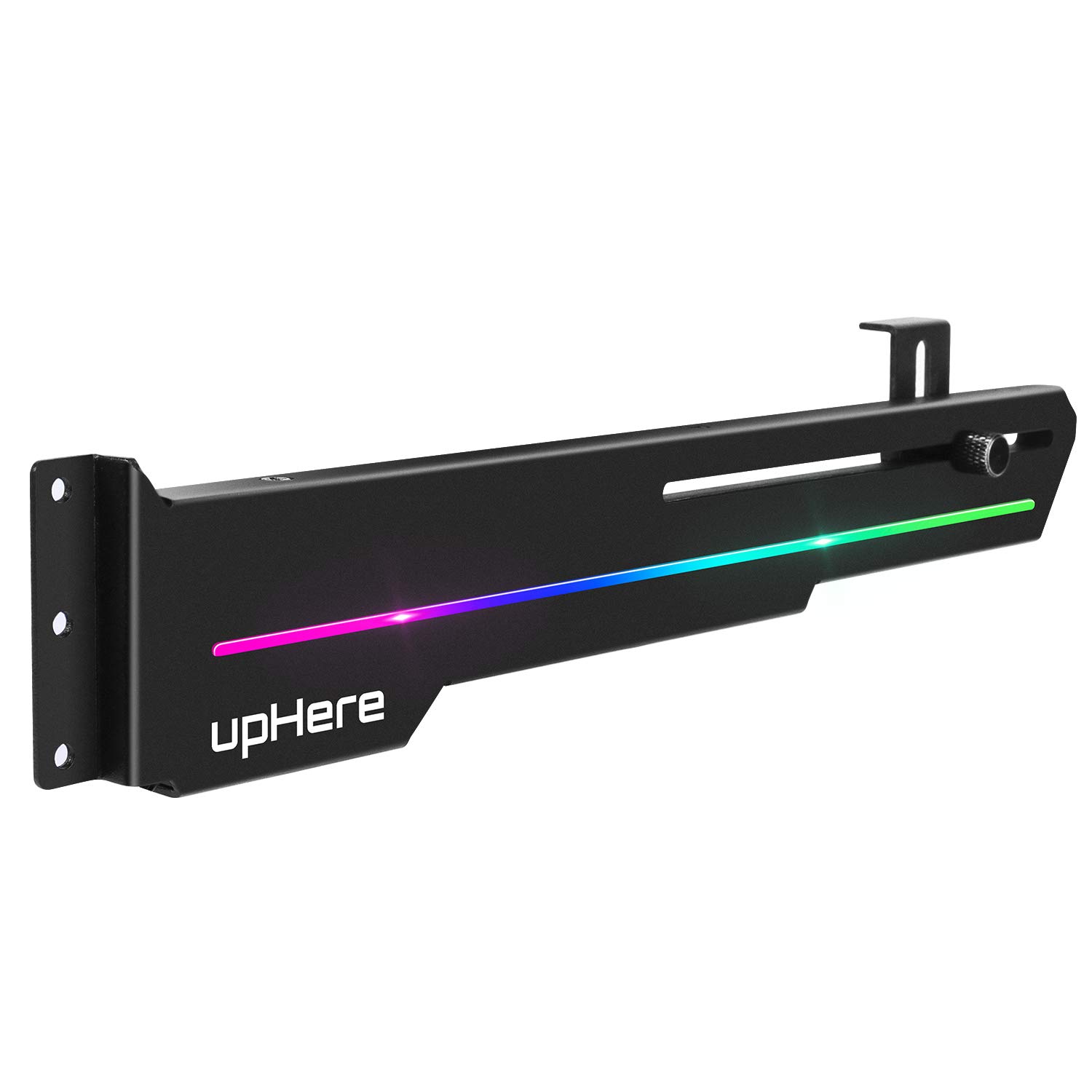 upHere GS05ARGB Addressable RGB Graphics Card GPU Brace Support Video Card Sag Holder/Holster Bracket,Built-in ARGB Strip,Adjustable Length and Height Support