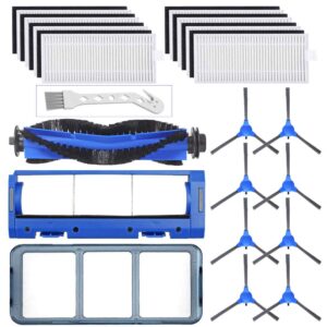 replacement parts kit for eufy robovac 11s, robovac 30, robovac 30c, robovac 15c, robovac 12, robovac 35c, robotic accessories,8 filters,8 side brushes,1 main brush,1 pre filter,1 rolling brush guard