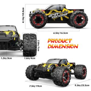 DEERC Brushless RC Cars 300E 60KM/H High Speed Remote Control Car 4WD 1:18 Scale Monster Truck for Kids Adults, All Terrain Off Road Truck with Extra Shell 2 Battery,40+ Min Play Car Gifts for Boys