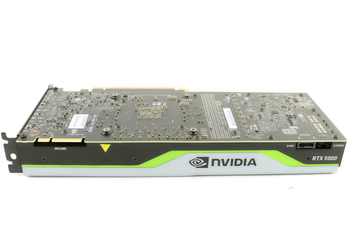 PNY QUADRO RTX 5000 Graphic Card - 16 GB GDDR6 - Dual Slot Space Required - 4096 bit Bus Width - Fan Cooler - OpenACC, OpenGL 4.5, DirectX 12, OpenCL, 4 x DisplayPorts (Renewed)