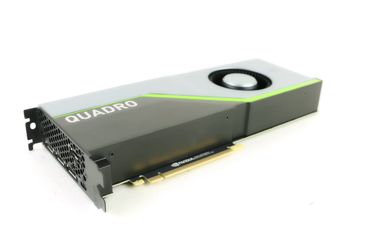 PNY QUADRO RTX 5000 Graphic Card - 16 GB GDDR6 - Dual Slot Space Required - 4096 bit Bus Width - Fan Cooler - OpenACC, OpenGL 4.5, DirectX 12, OpenCL, 4 x DisplayPorts (Renewed)