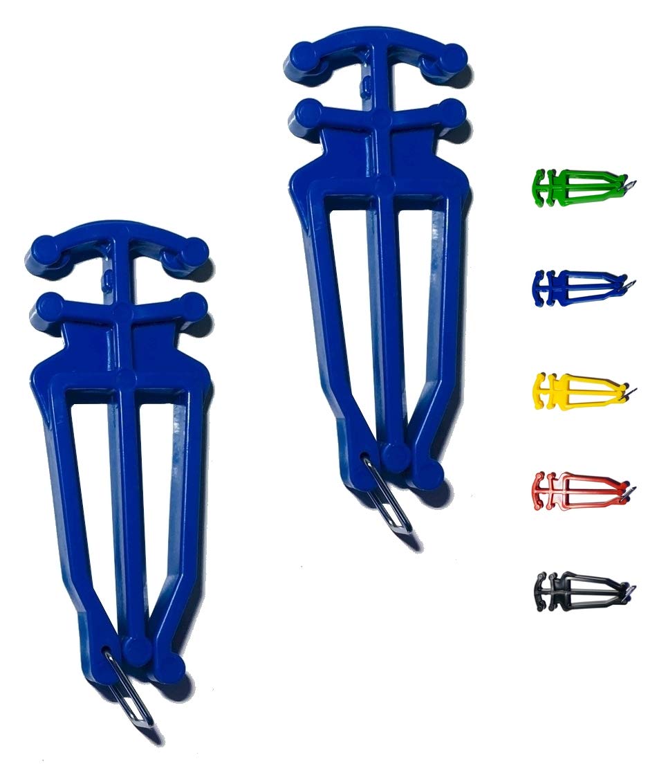 Bagdent Cross Country Skis and Poles Holder – 1 Pair, Universal Nordic Ski Pole Carrier (Blue)