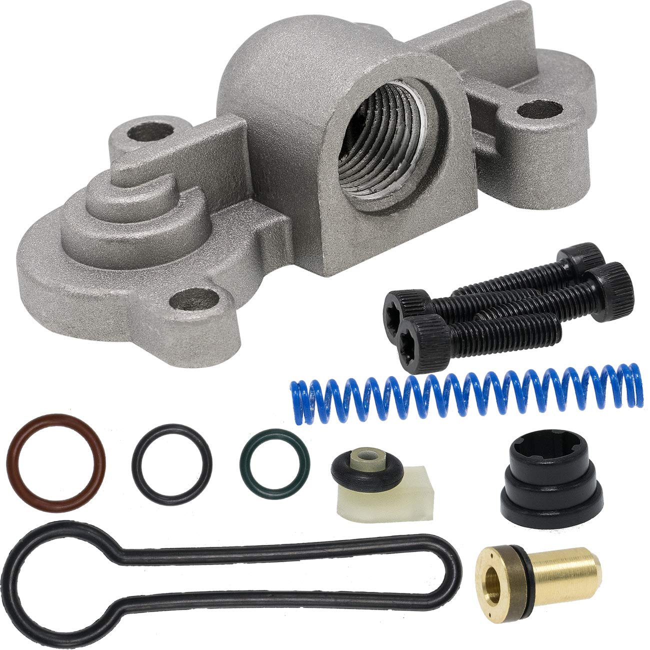 6.0 Blue Spring Kit Upgrade,fuel pressure Regulator Kit - Fits Ford Blue Spring Kit 6.0 Powerstroke F250, F350, F450, F550 2003, 2004, 2005, 2006, 2007- Replaces 3C3Z-9T517-AG, 3C3Z9T517AG