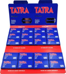 100 tatra platinum double edge razor blades