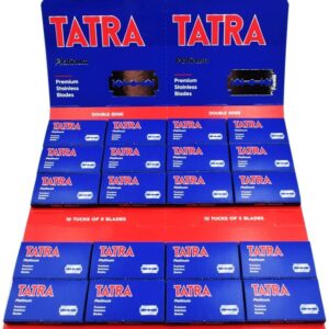 100 Tatra Platinum Double Edge Razor Blades