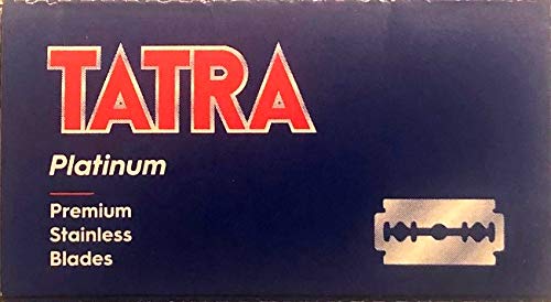 100 Tatra Platinum Double Edge Razor Blades