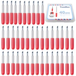 thanmao 40 pcs replacement blades compatibility with explore air 2/air 3 /maker/maker 3/expression. 45 degre standard cutting replacement blades