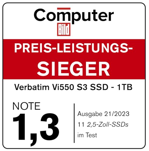 Verbatim 1TB Vi550 2.5" Internal Solid State Drive SSD SATA III Interface with 3D NAND Technology