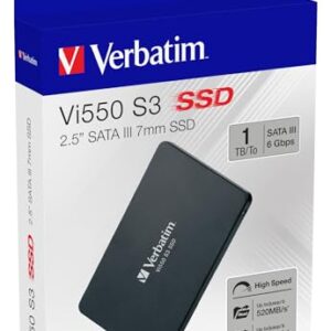 Verbatim 1TB Vi550 2.5" Internal Solid State Drive SSD SATA III Interface with 3D NAND Technology