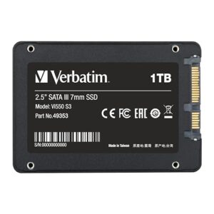 Verbatim 1TB Vi550 2.5" Internal Solid State Drive SSD SATA III Interface with 3D NAND Technology