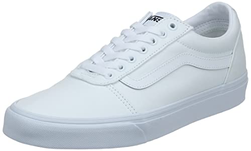 Vans Men's Ward Sneaker, Canvas White White, 11.5