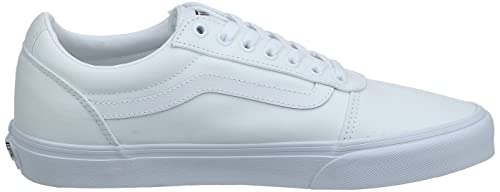 Vans Men's Ward Sneaker, Canvas White White, 11.5