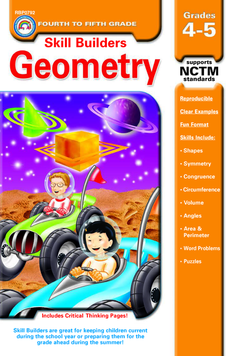 Carson Dellosa | Skill Builders Geometry Workbook | Grades 4–5, Printable