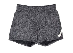 nike dry women's dri-fit attack just do it training shorts black white cd8647 010 (black/white, small)