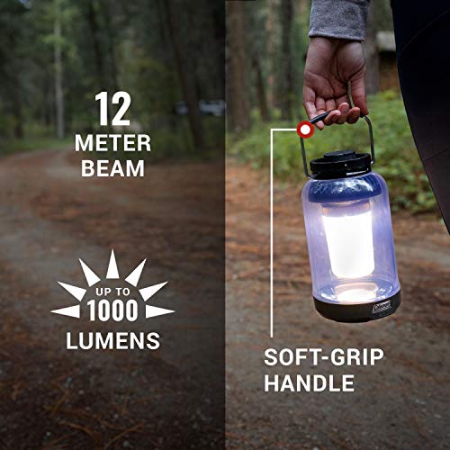 Coleman OneSource Rechargeable Camping Lights, High to Low Adjustable Beam, Durable & Waterproof, Ideal for Emergency, Survival and Outdoor Activities