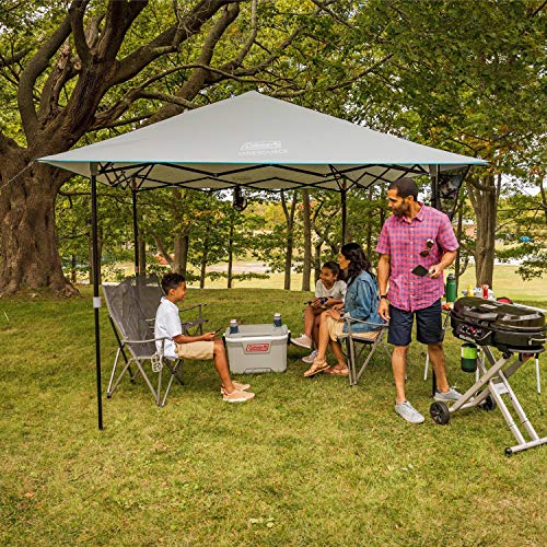 Coleman OneSource Rechargeable LED Lighted Canopy, 10 x 10ft Canopy Tent, Shade Canopy Great for Beach, Yard, Tailgates, & Parties