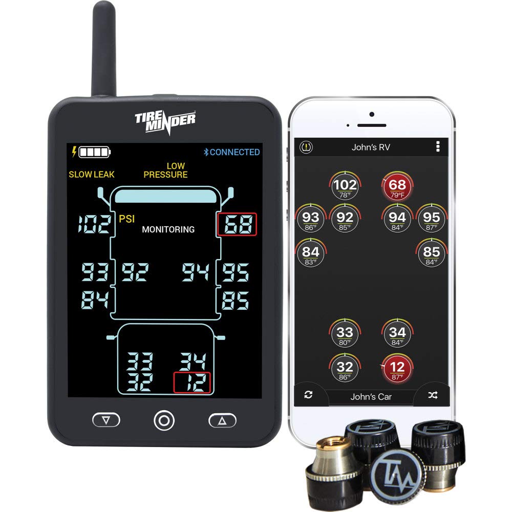TireMinder A1AS RV TPMS with 4 Transmitters
