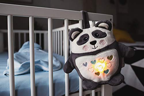 Tommee Tippee Rechargeable Light & Sound Sleep Aid - Pip The Panda, Black & White