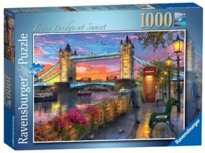 ravensburger tower bridge of london at sunset 1000 piece jigsaw puzzle for adults and kids age 12 years up