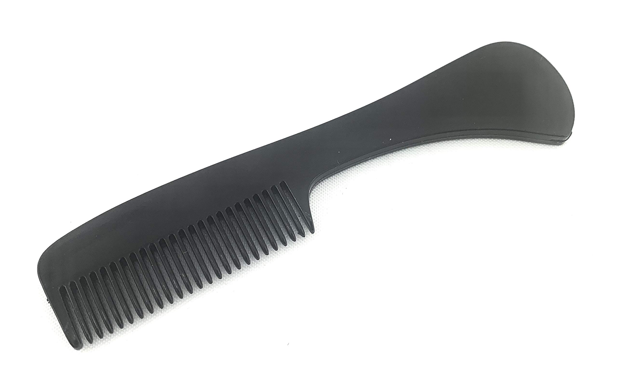 G.B.S Beard and Mustache Comb, Saw-Cut, Polished Pocket-Sized Comb 3 Inches, Black