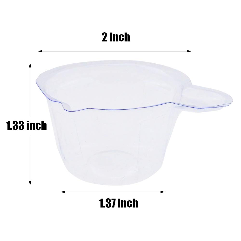 Jyongmer 200 Pack Urine Cups, Disposable Plastic Urine Collection Cups, 40ml Specimen Container for Pregnancy Confirm/Ovulation Test/pH Test Etc