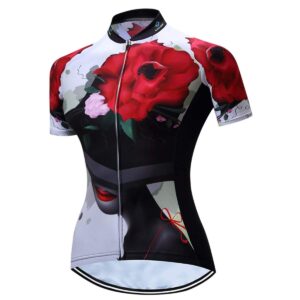 Cycling Jersey Women Bicycle Short Sleeve Bike Shirt Breathable Clothing Sport Tops