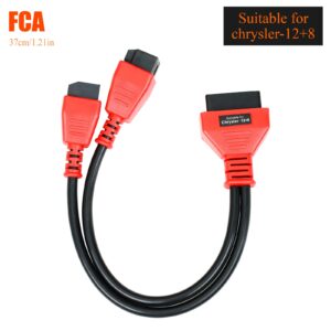 AUGOCOM 12+8 Adapter Cable for Chrysler FCA 12 8 Gateway Security Bypass Cable for Autel Maxisys Universal Connector for Dodge Ram Jeep