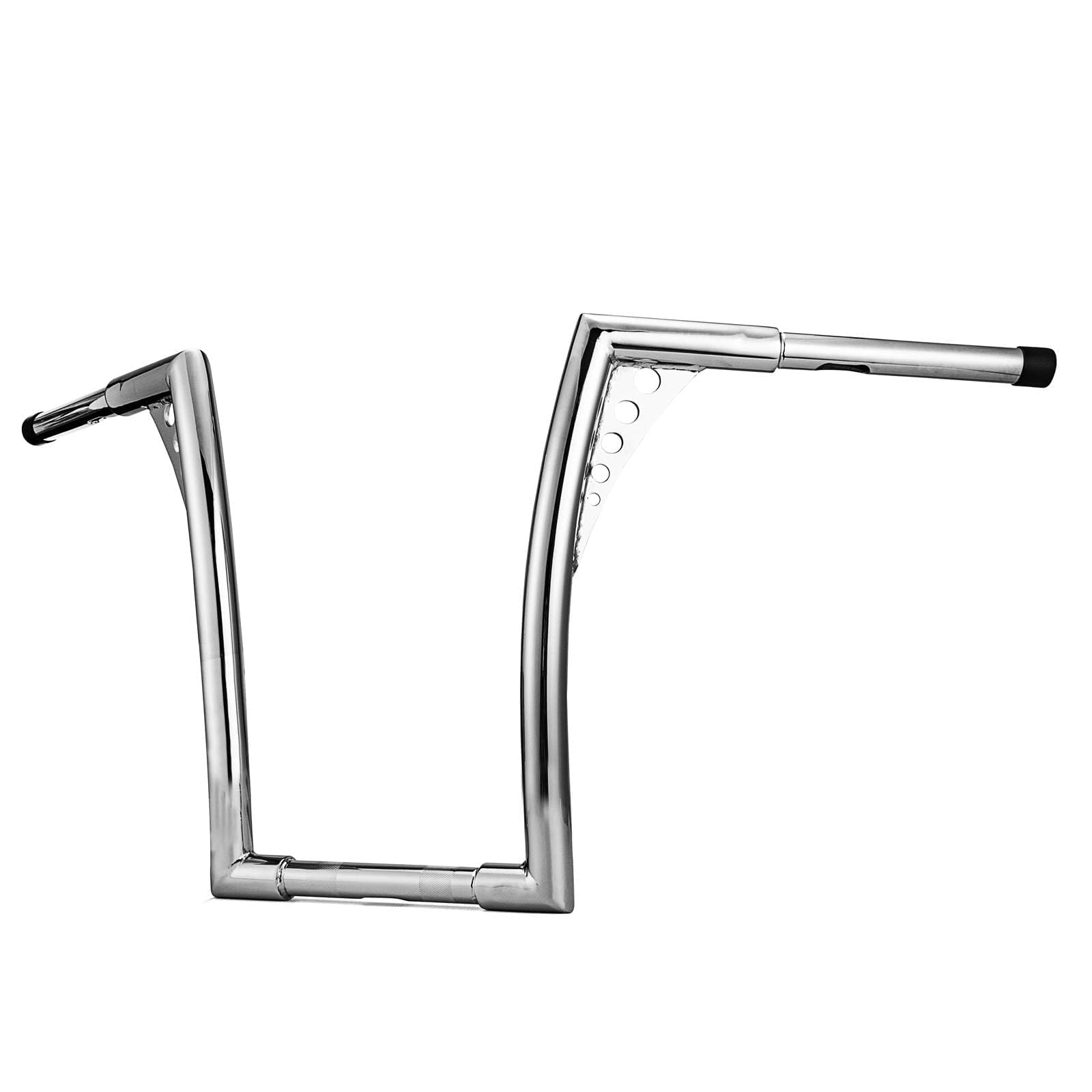 WeiSen Chrome 14" Ape Monkey Bar Handlebar 1-1/4" Handle Bars Compatible with Harley Dyna Softail Sportster XL 883 1200 ＆ Touring Road Glide Road King Models