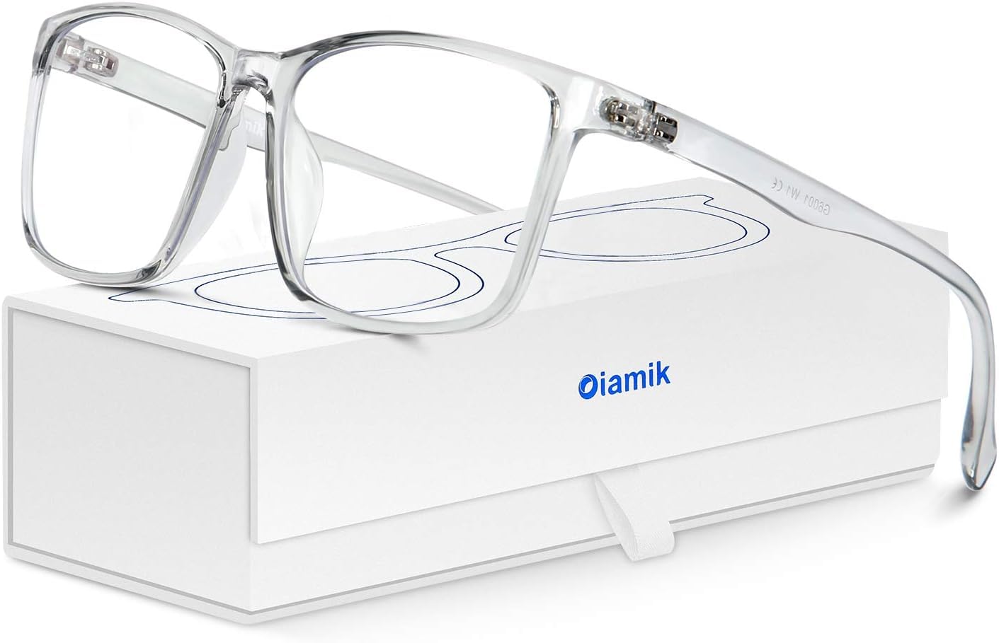 OIAMIK Blue Light Blocking Glasses: Computer Reading TV Phones Gaming Glasses Anti Eyestrain Blue Light Glasses for Woman/Men Anti UV Glare Eyeglasses (Gray)