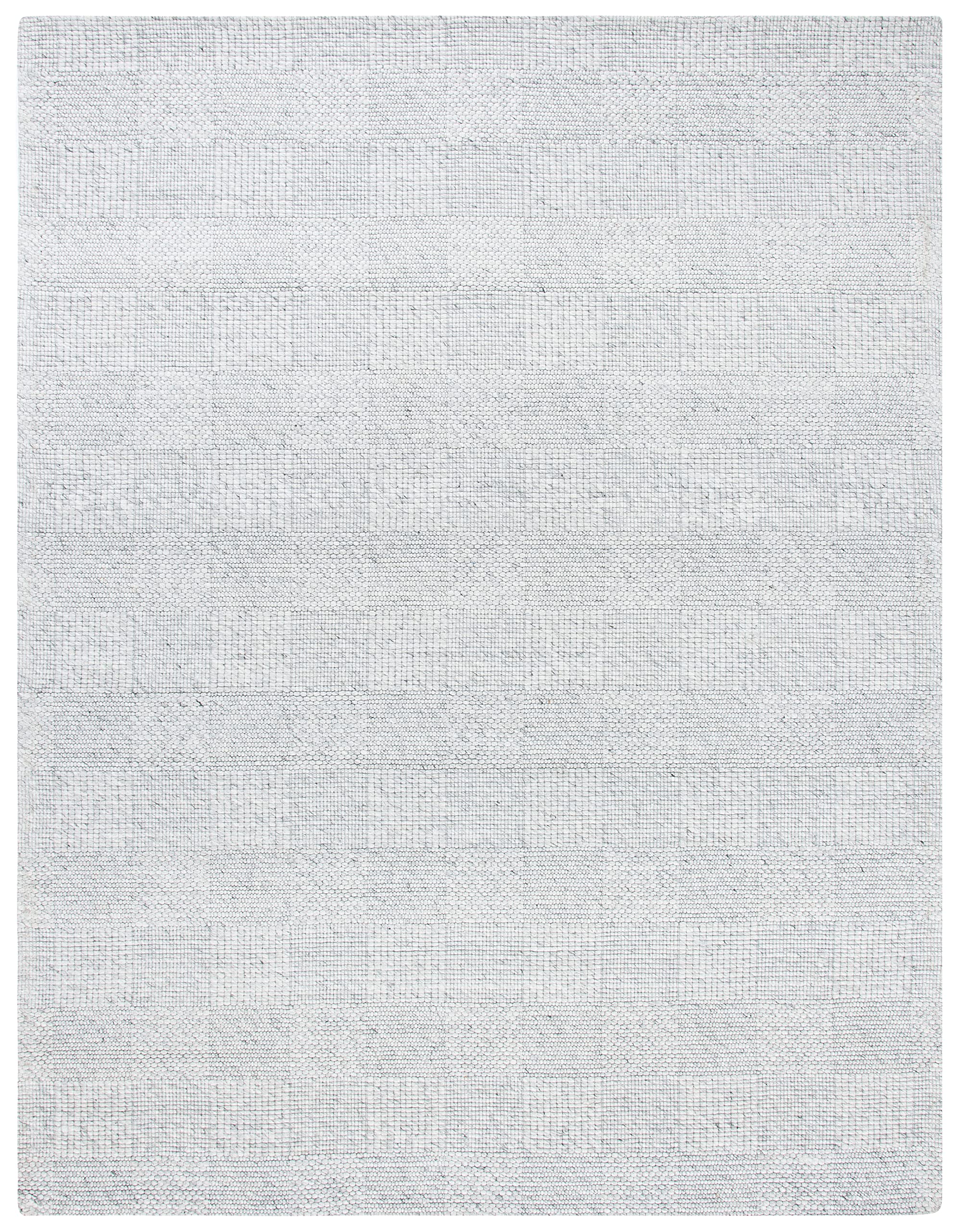 SAFAVIEH Marbella Collection Area Rug - 8' x 10', Light Grey, Handmade Wool, Ideal for High Traffic Areas in Living Room, Bedroom (MRB393F)