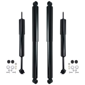 detroit axle - 4pc shock absorbers for 98-11 ford ranger, 98-09 mazda b3000 b4000, 4 front and rear shock absorbers assembly 1998 1999 2000 2001 2002 2003 2004 2005 2006 2007 2008 2009 replacement