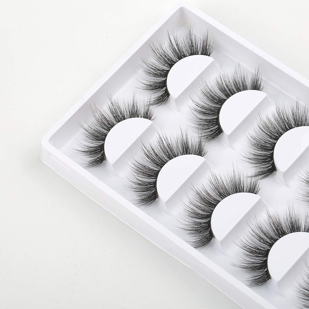 MUSELASH False eyelashes False Lashes 3D set professional 100% Handmade natural, glamorous, demi wispies, volume multipacks, cotton band