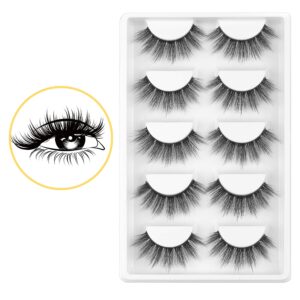 MUSELASH False eyelashes False Lashes 3D set professional 100% Handmade natural, glamorous, demi wispies, volume multipacks, cotton band