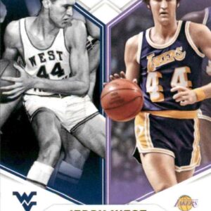 2019-20 Panini Contenders Draft Picks Legacy #3 Jerry West Los Angeles Lakers/West Virginia Mountaineers Basketball Trading Card