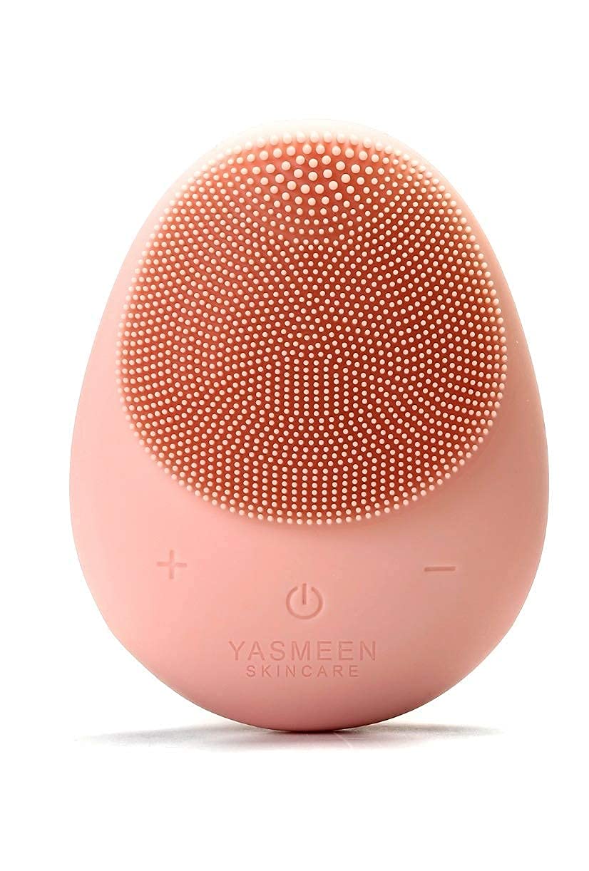 Sonic Facial Cleansing Brush, Waterproof Electric Face Cleansing Brush Device for Deep Cleaning|Gentle Exfoliating|Massaging,Rechargeable,Yasmeen Skincare Co.