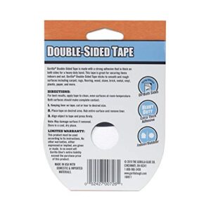 Gorilla Double-Sided Tape, 1.41" x 8 yd, Gray, (Pack of 1)